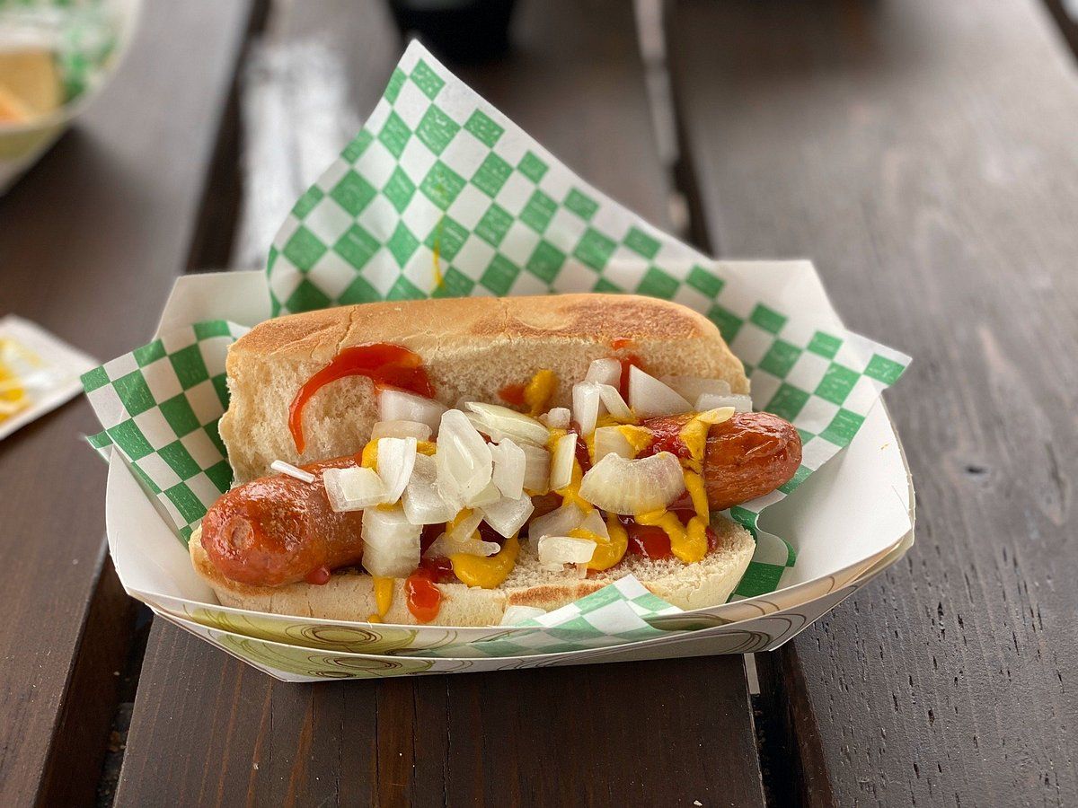 the mug is a drive up. they pride themselves in serving local meats and ingredients
