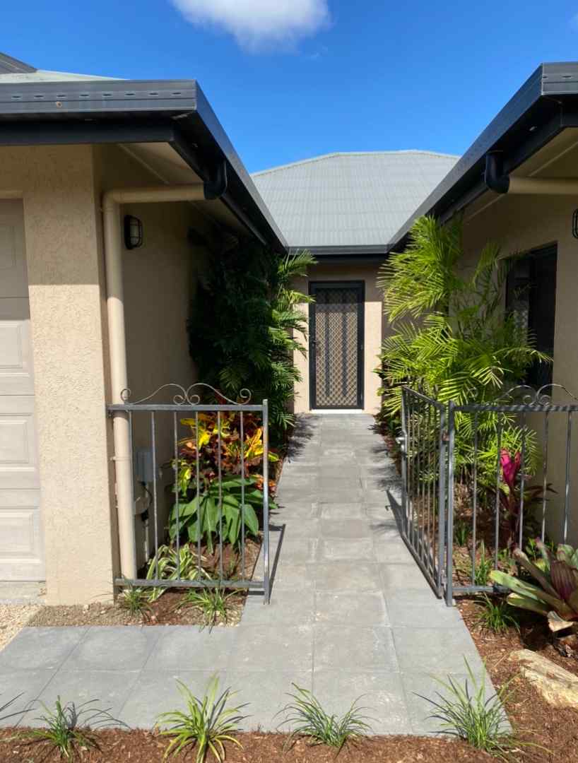 Walking Path with Side Garden — Trinity Landscape in Cairns, QLD