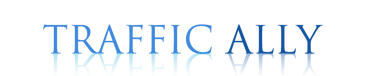The word traffically is written in blue on a white background