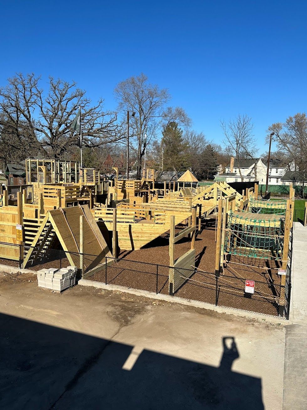 The Rising Tide Center obstacle course