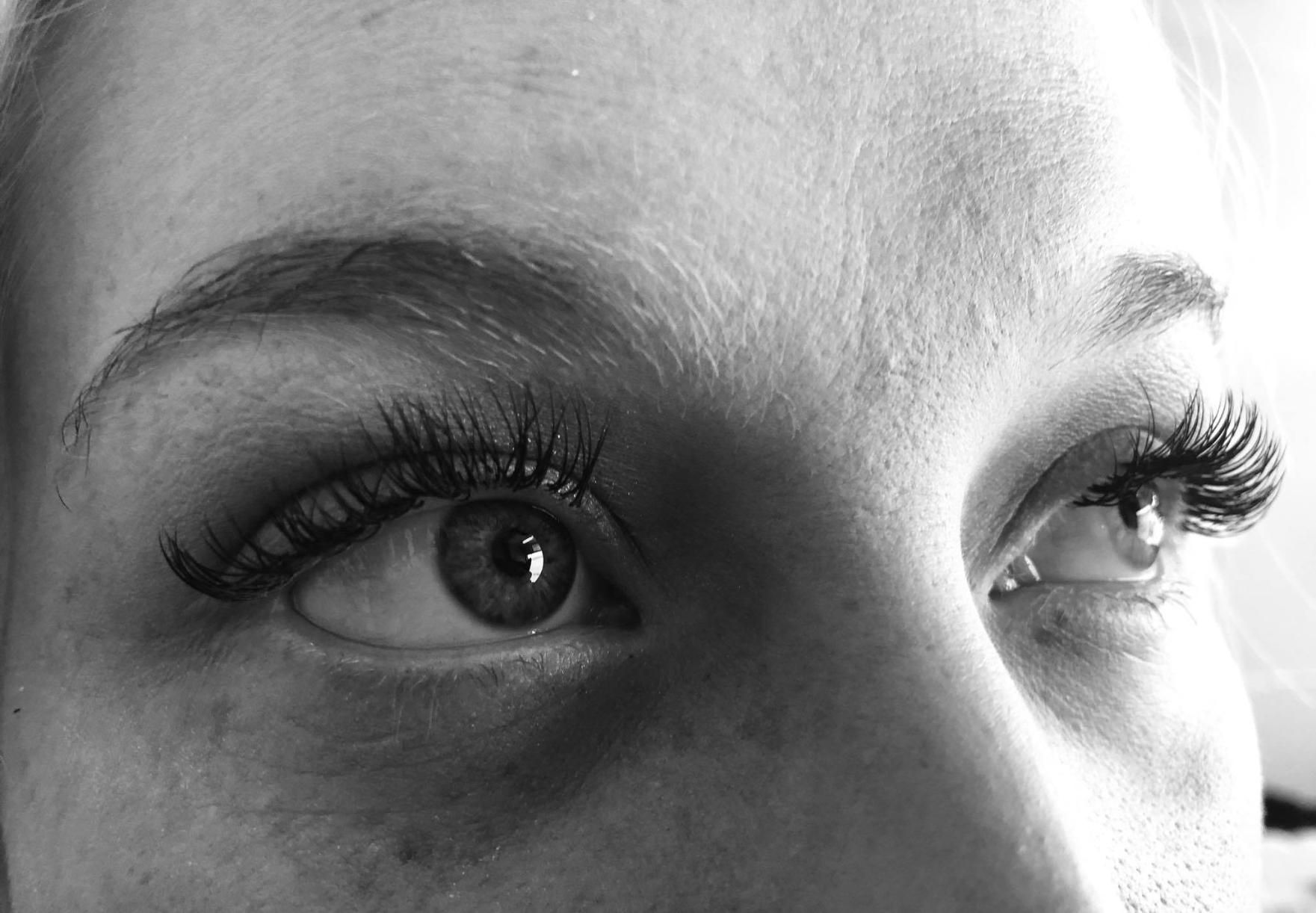 Close-up of Woman's Eyes With Long, Dark Eyelashes — Admire Skincare and Beauty in Taree, NSW