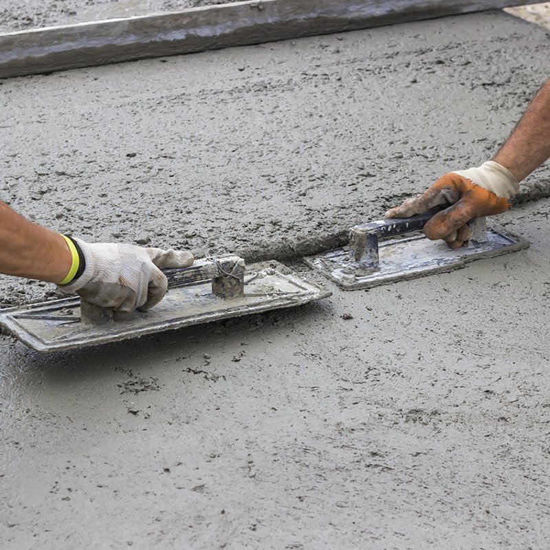 Worker Doing Concrete Work