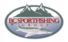 BC Sportfishing Group logo with mountain silhouette and a fishing rod over a salmon