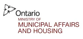 The logo for the ontario ministry of municipal affairs and housing