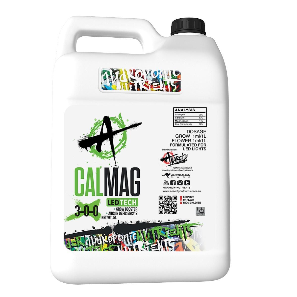 A Gallon Of Calmag 300 Is Sitting On A White Surface — Wide Bay Hydroponics In Saint Helens, QLD