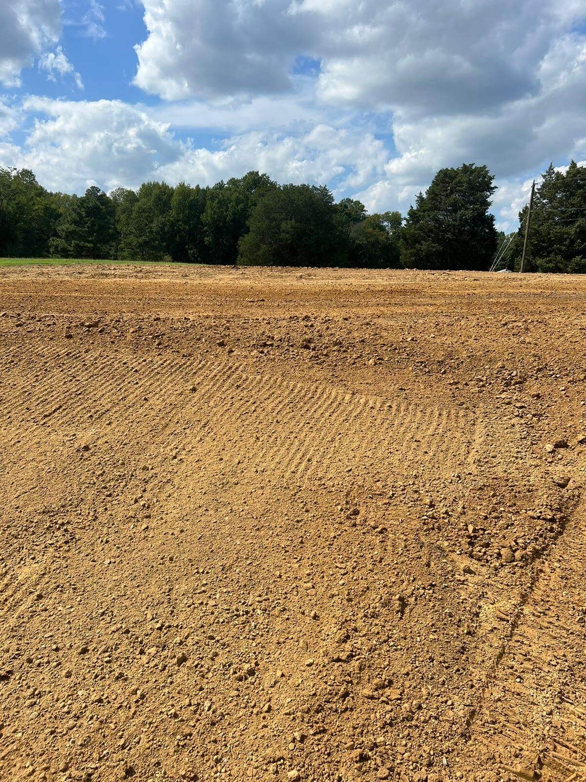 Land cleared and graded for new construction by RVA Site Services
