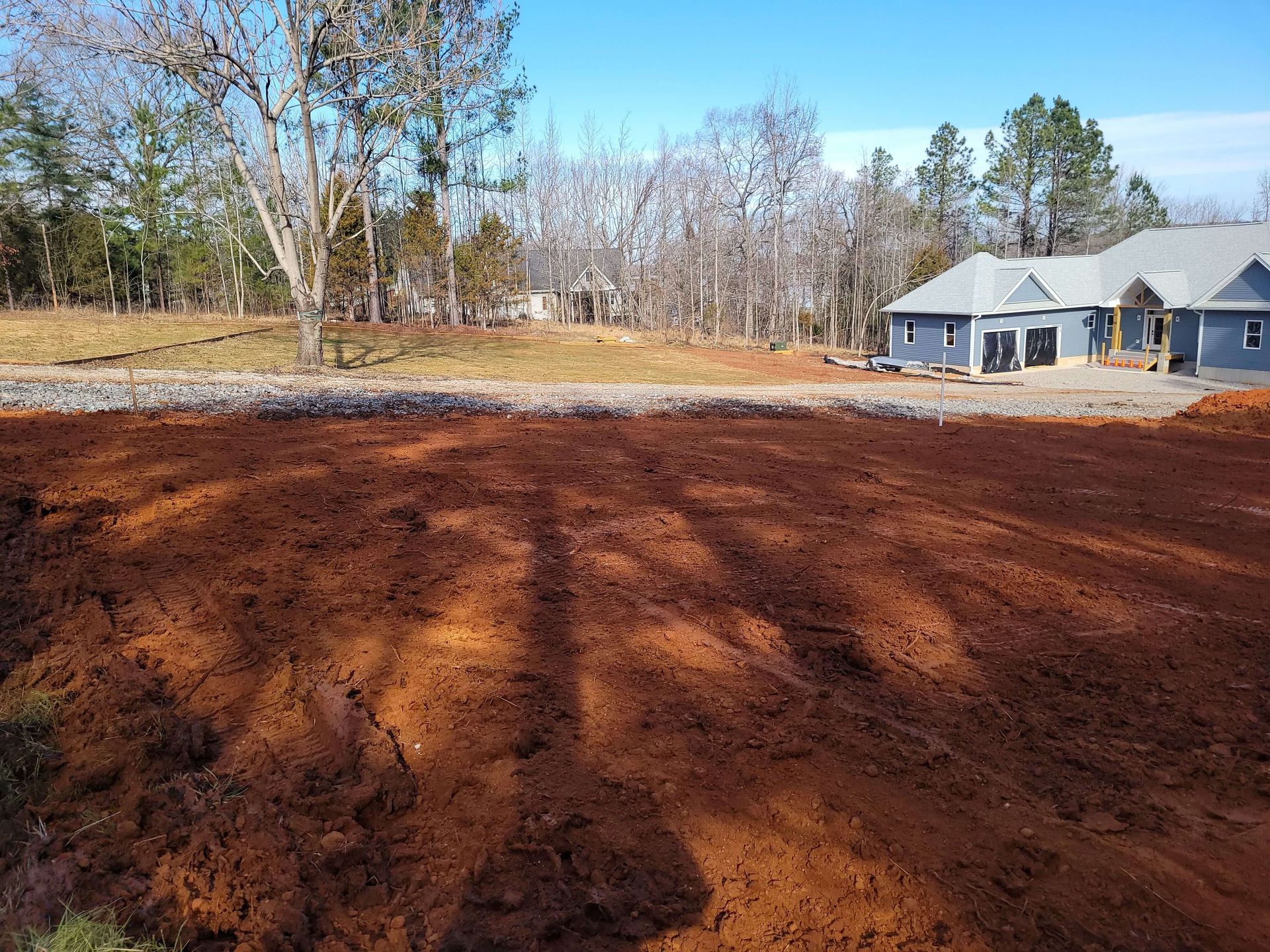 Cleared residential property ready for grading and additional site work