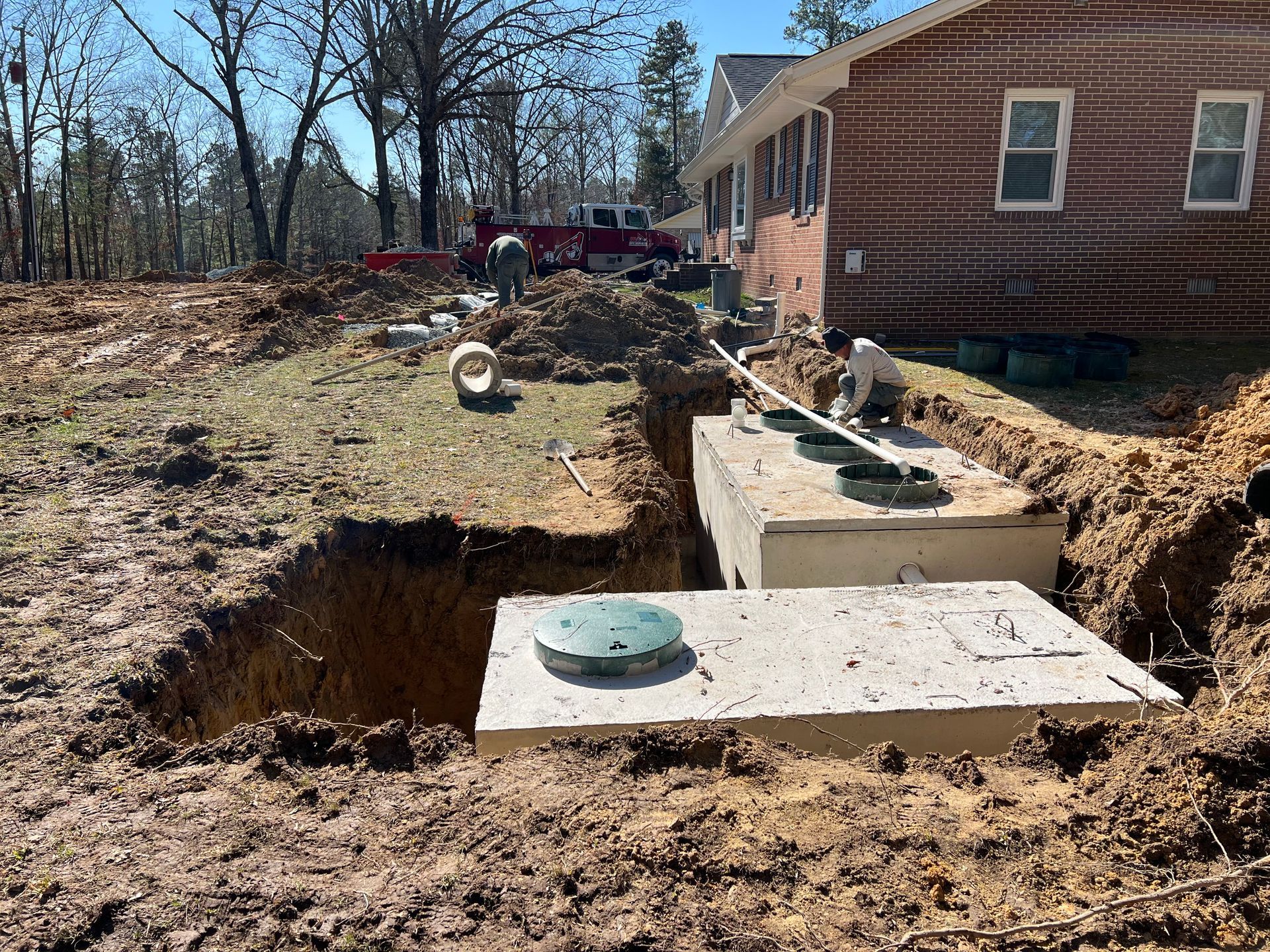 septic system installation, septic services, richmond septic company, residential septic repair, septic tank company