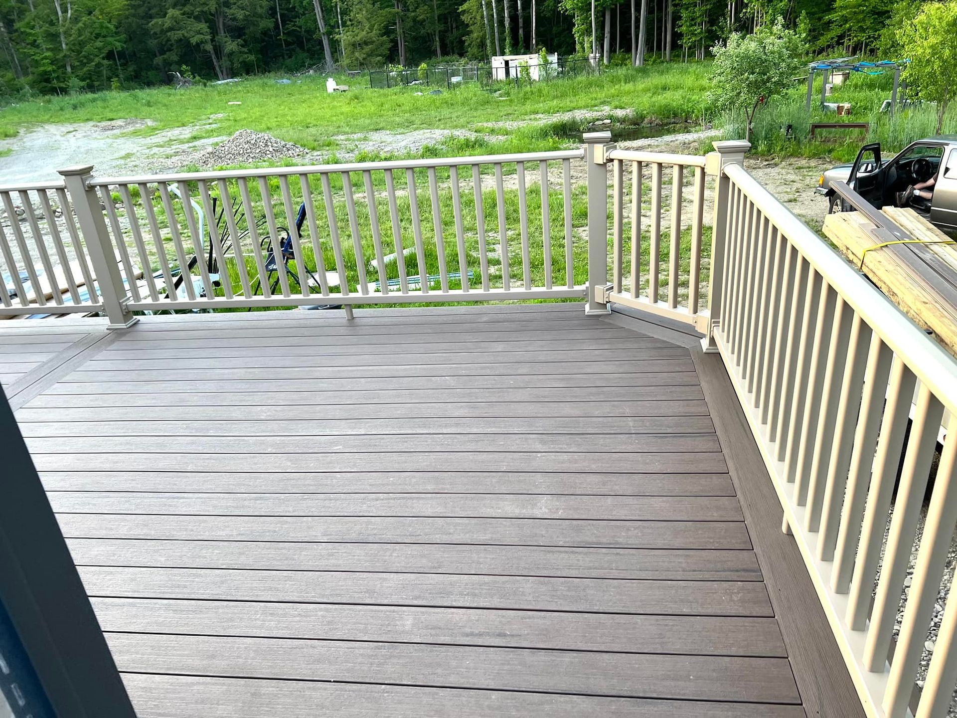 Wooden Railing - Erie, PA - Harbor Fence Co.