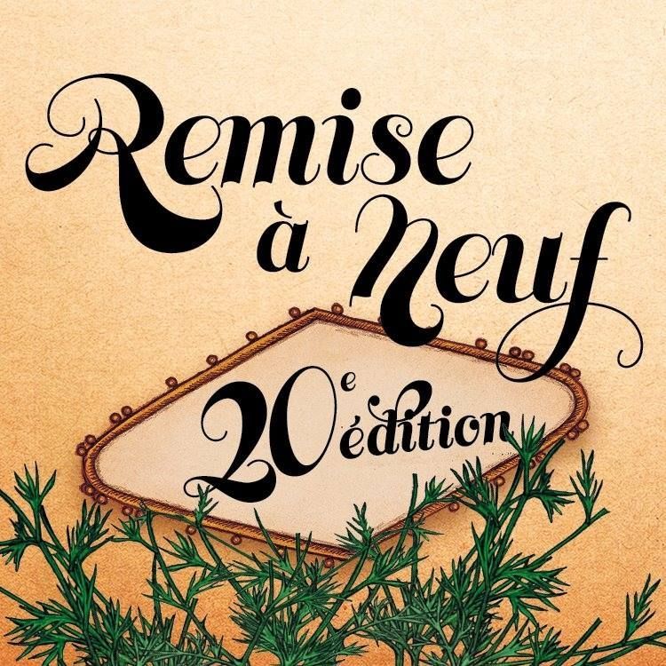 Un panneau sur lequel est écrit "remise à neuf édition 20"