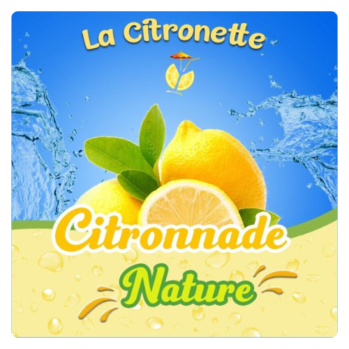 A label that says la citronette citronnade nature
