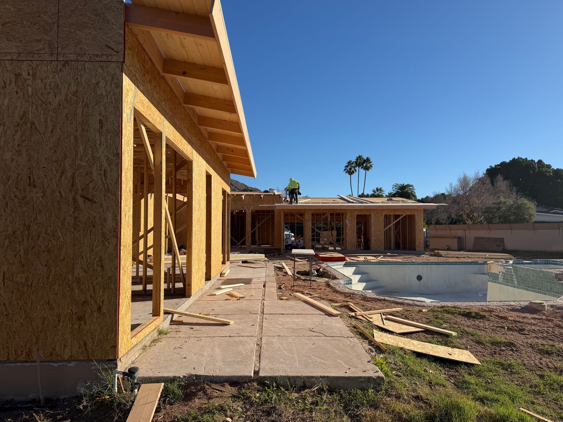 Built on exact same foundation, this home is emerging with most of the original design aspects.