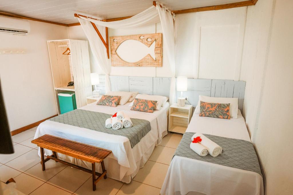Quartos Pousada Pedra do Mar - Ecocharme