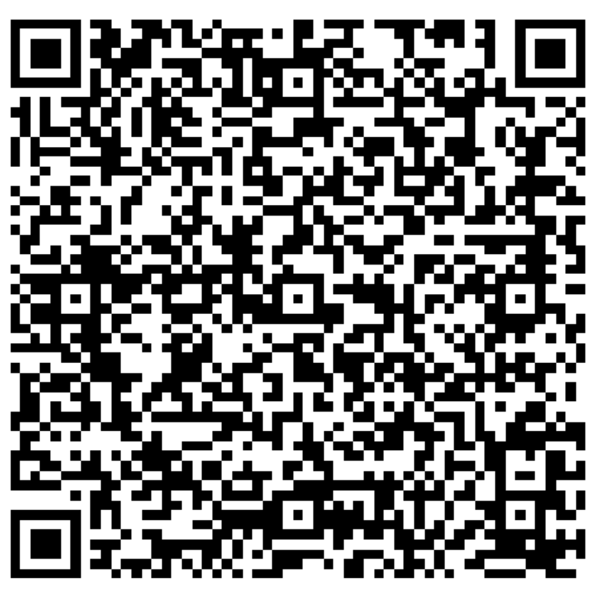A black and white qr code on a white background.