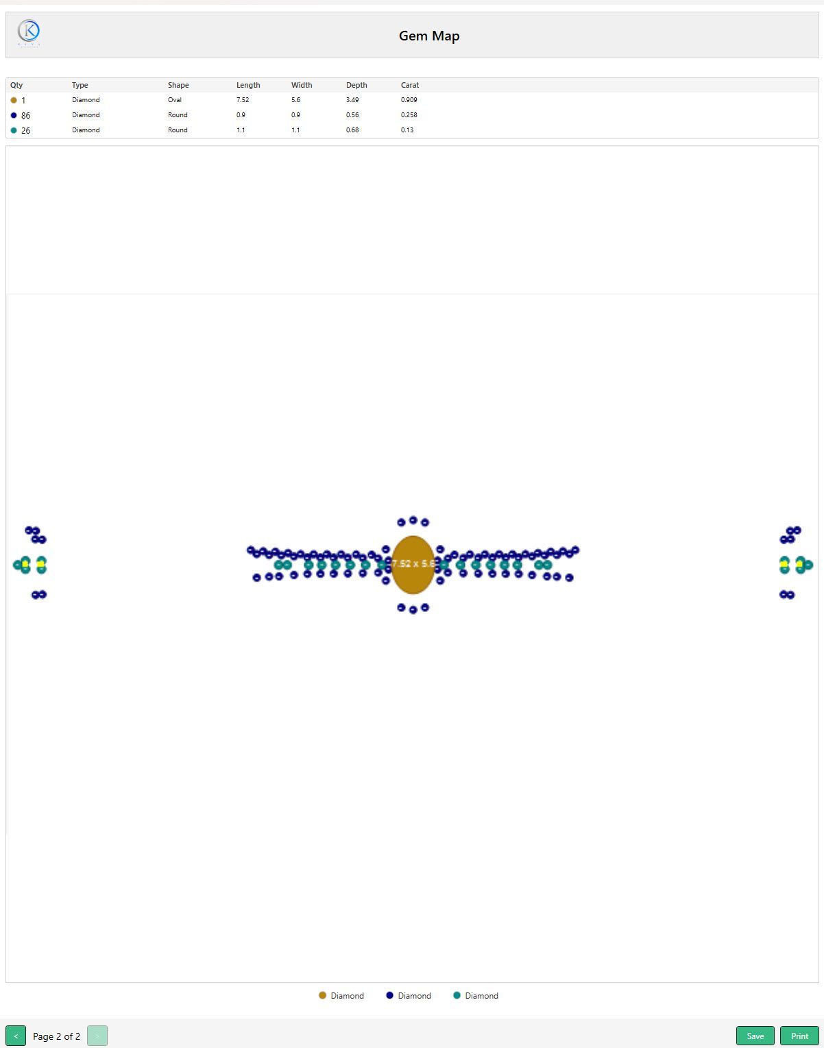 Stone layout on a white background.
