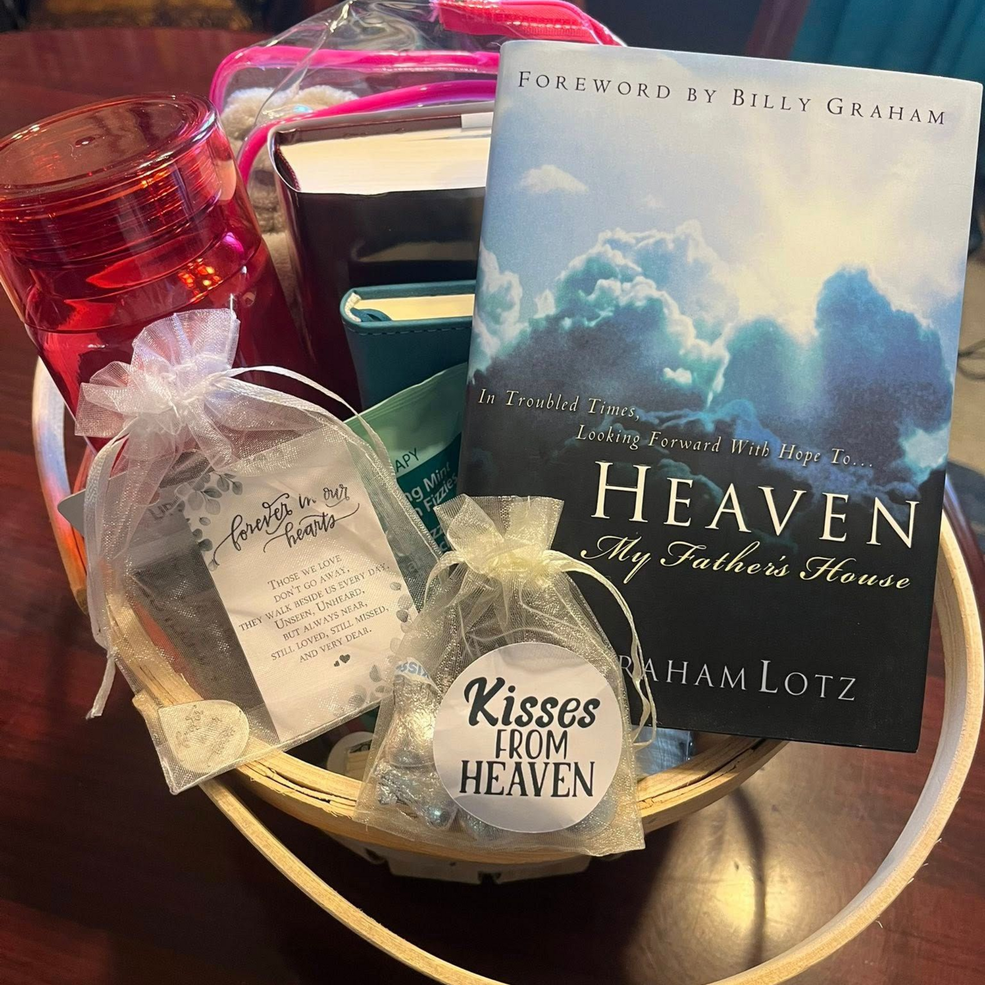 Gift basket with book