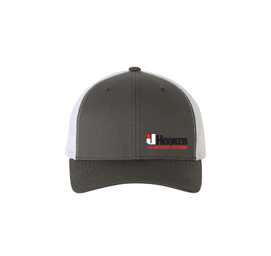 Charcoal White Cap