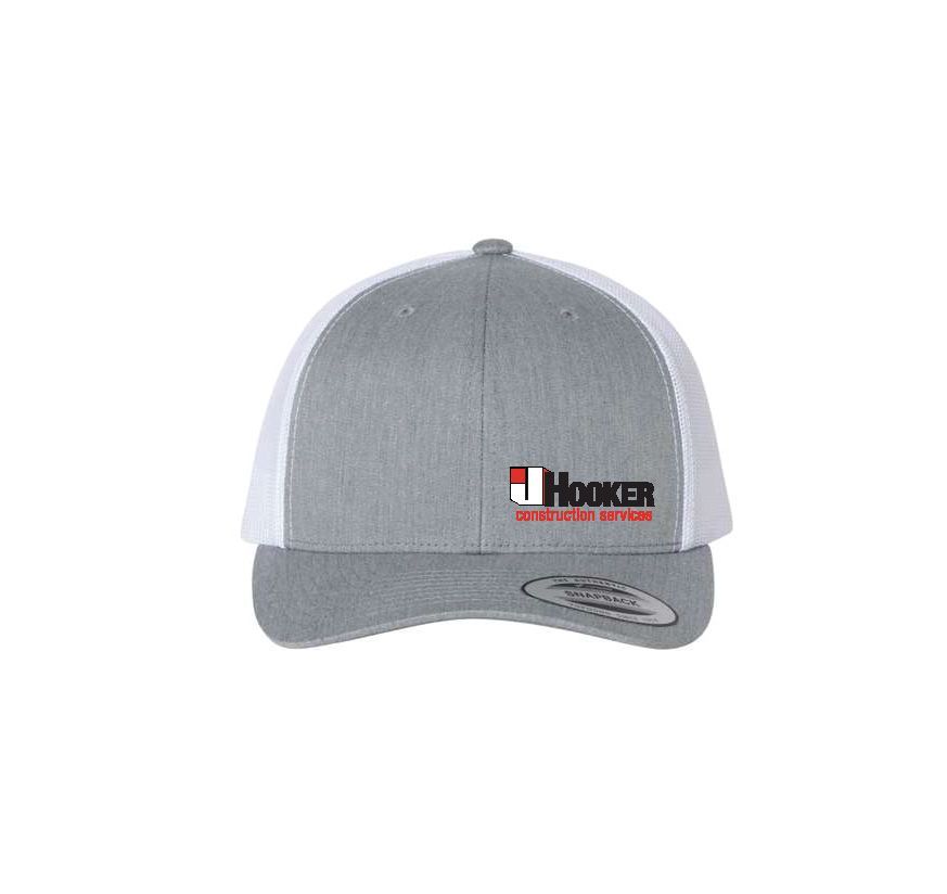 Gray White Cap