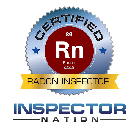 Certified Radon Inspector badge from Inspector Nation.