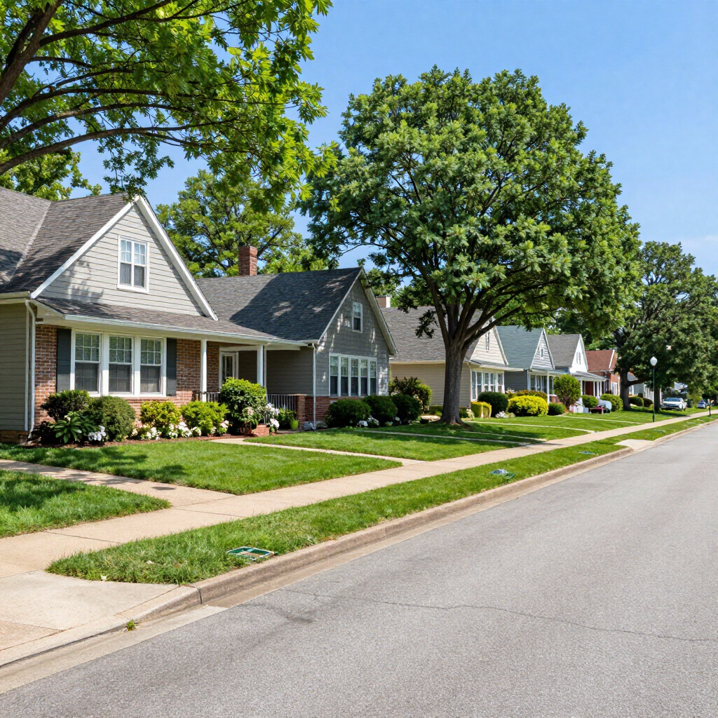 Malverne residential street with traditional homes, landscaped yards, and mature trees
Then link it to: