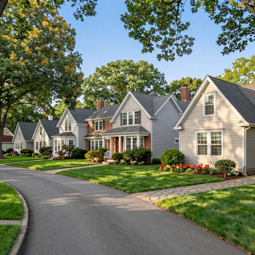 Residential neighborhood in Glen Head, New York
