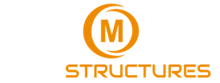 MAK Structures Logo White & orange text