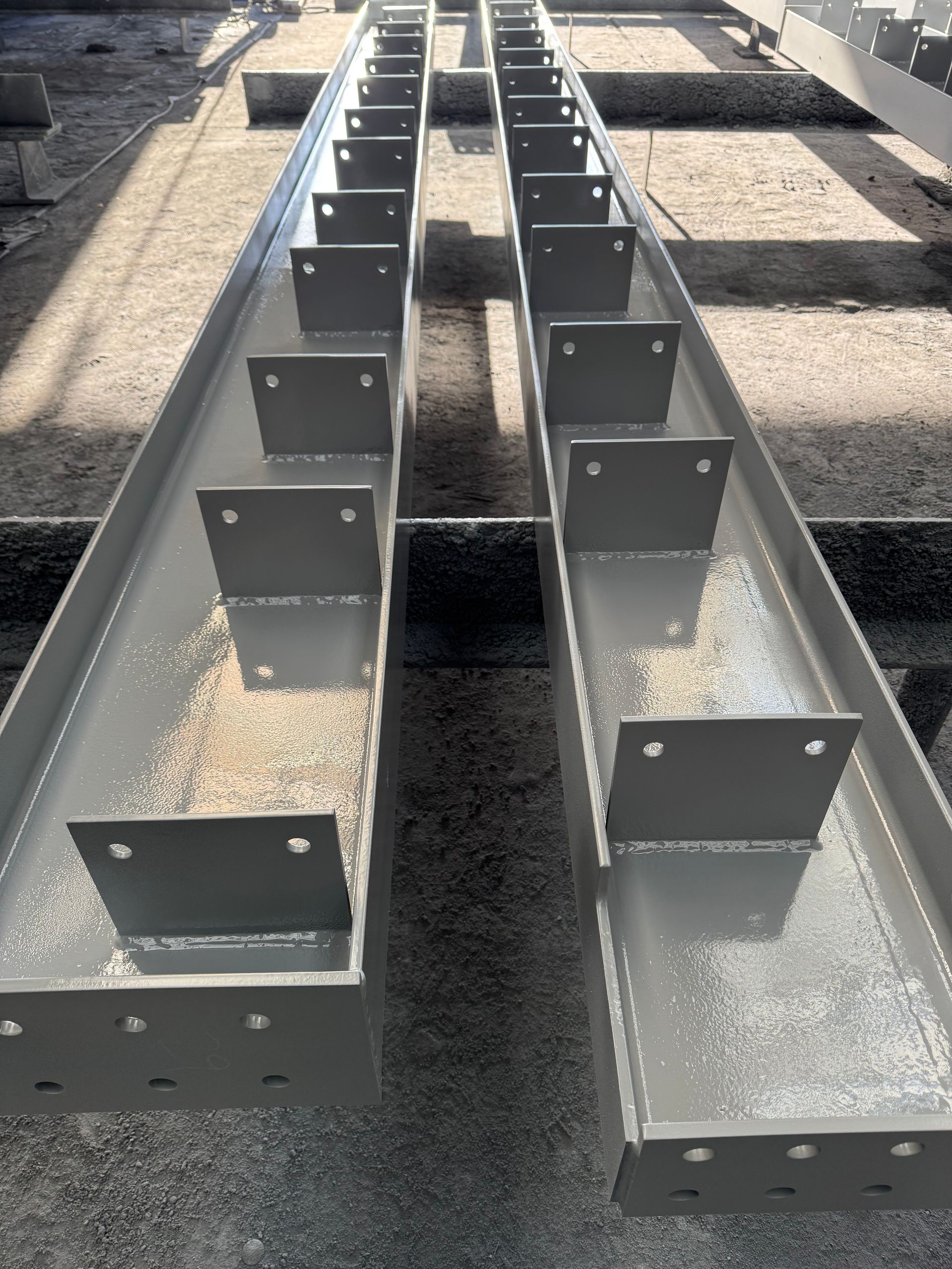 Painted Steel Beams
