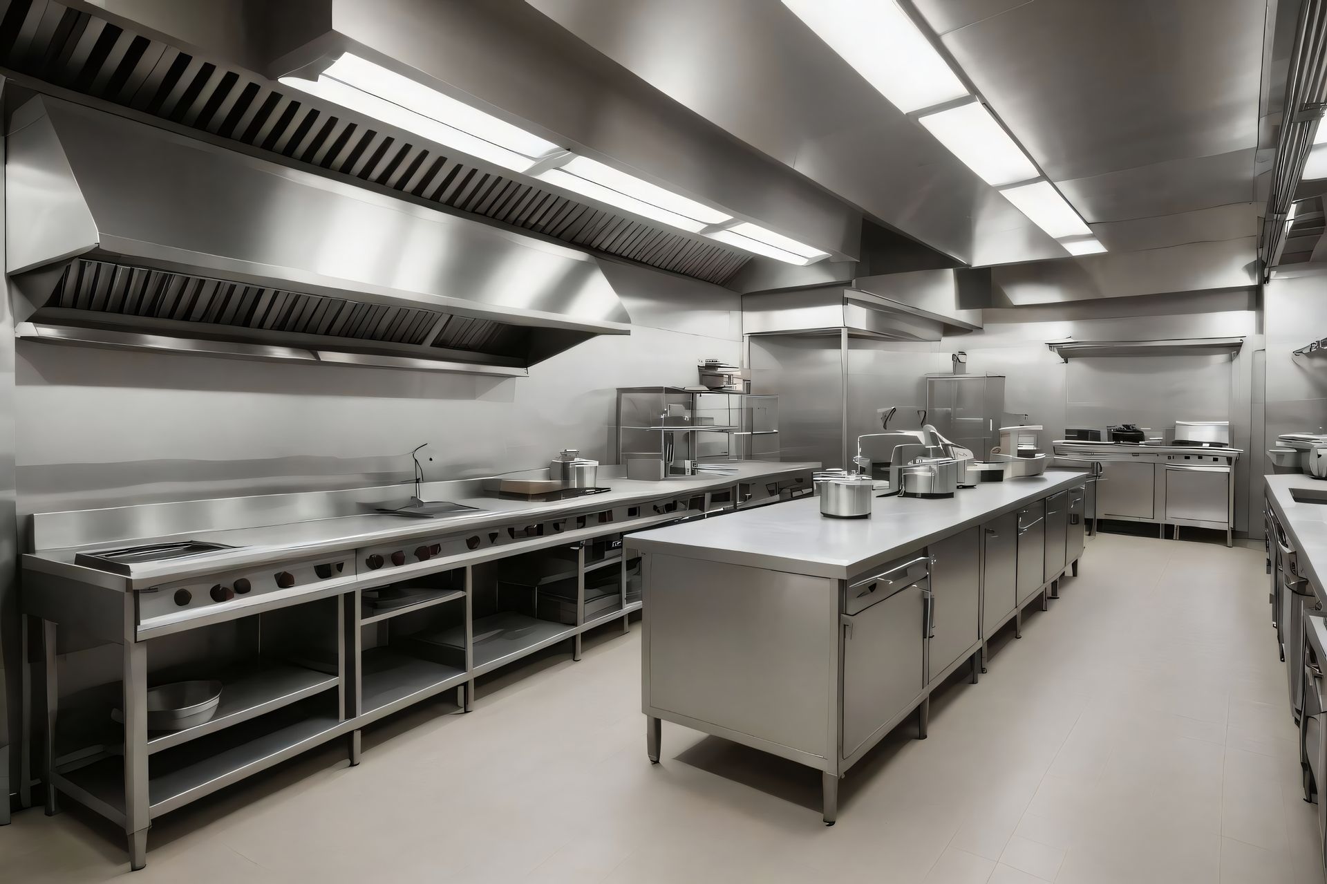 commercial kitchen after renovation