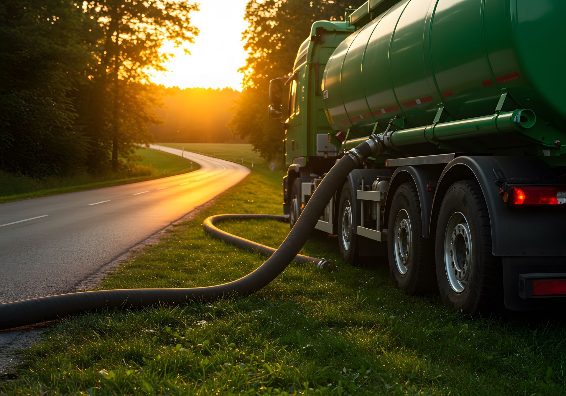 waste water transfer truck