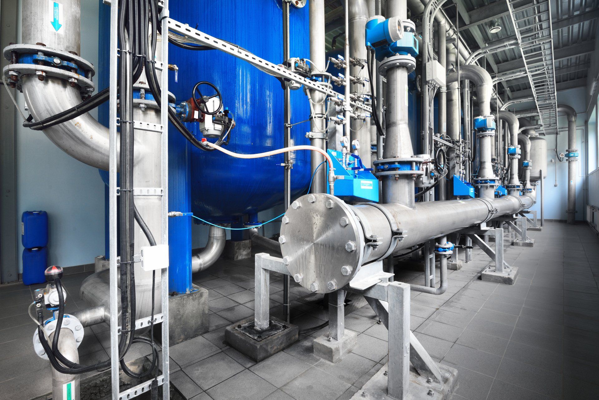 inside of water treatment plant