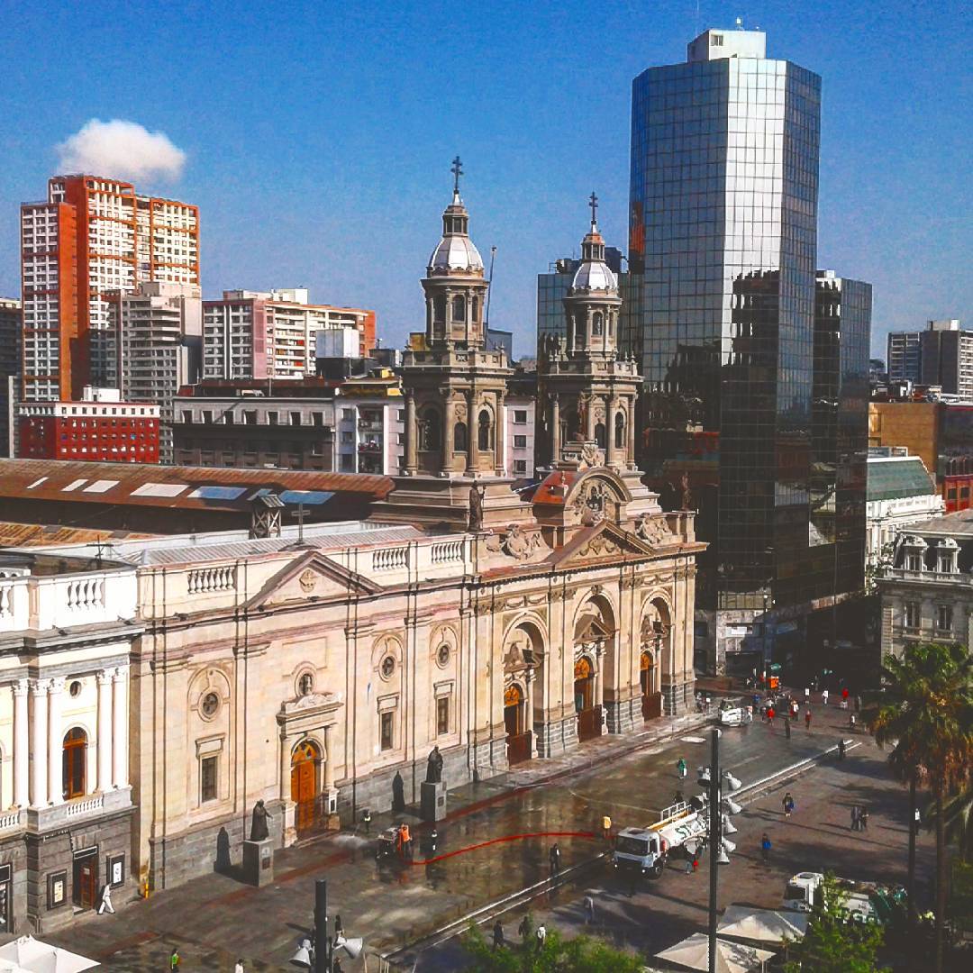 Metropolitan Cathedral of Santiago in the 