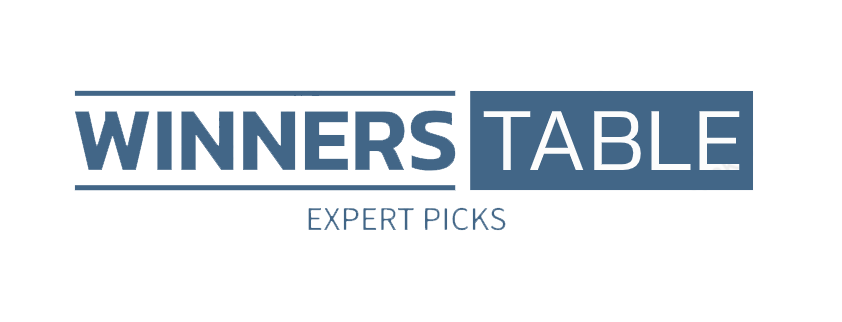 WINNERS TABLE logo in blue and gray with “EXPERT PICKS” tagline underneath