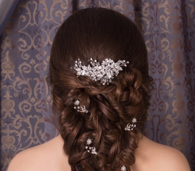 bridal hair from the back