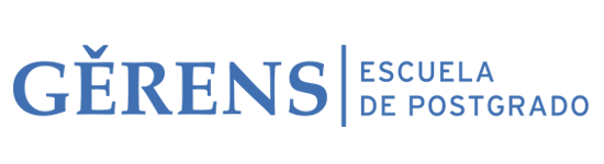 A logo for a company called gerens escuela de postgrado