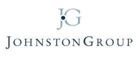 Johnston Group logo in gray and blue text on a white background