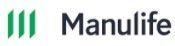 Manulife logo with green icon and black wordmark