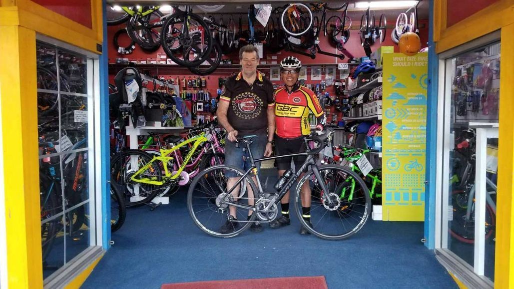 Biker at the Bike Shop — Gladstone Bicycle Centre in Gladstone, QLD