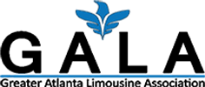 GAIA logo in black and blue with stylized leaf over the I, reading Greater Atlanta Limousine Association