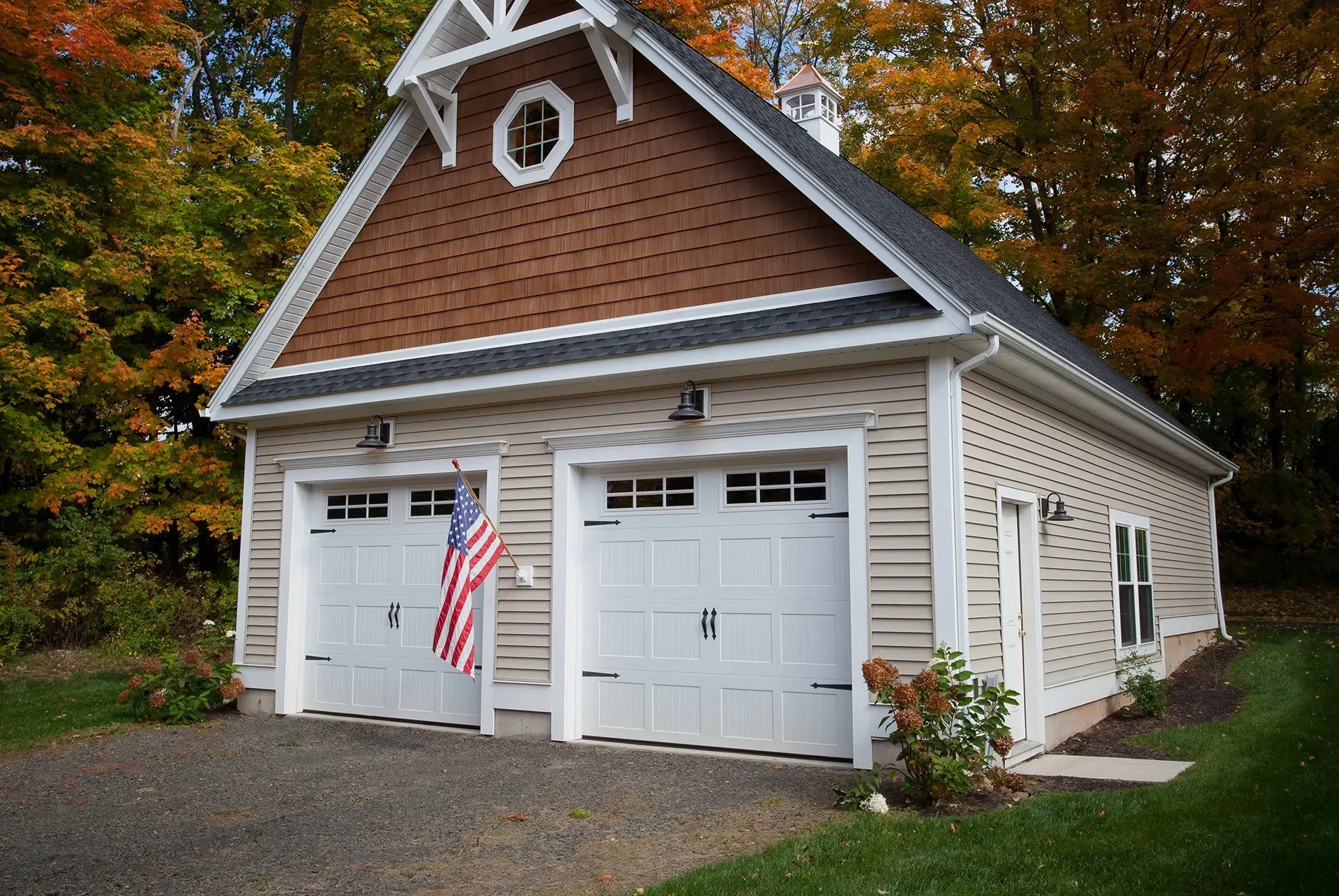 Timeless Garage Doors White with Windows