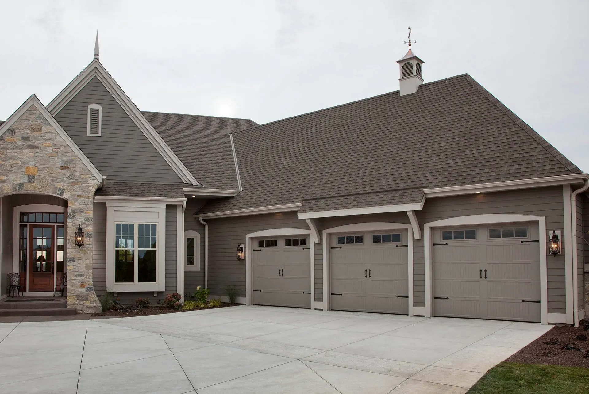 Carriage Doors Home Slate Gray