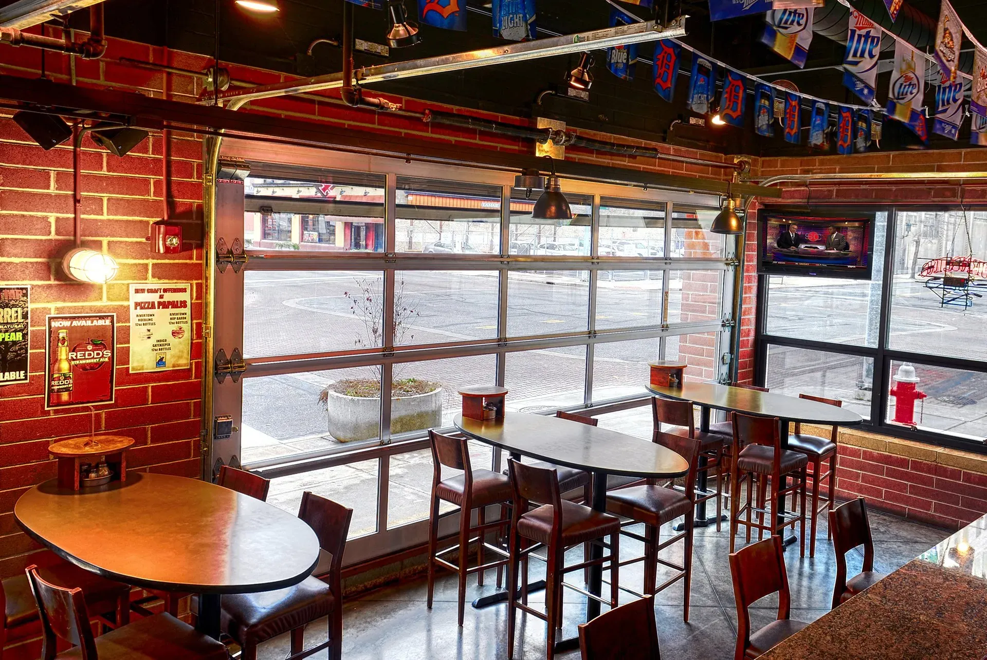 Full View Garage Door Restaurant