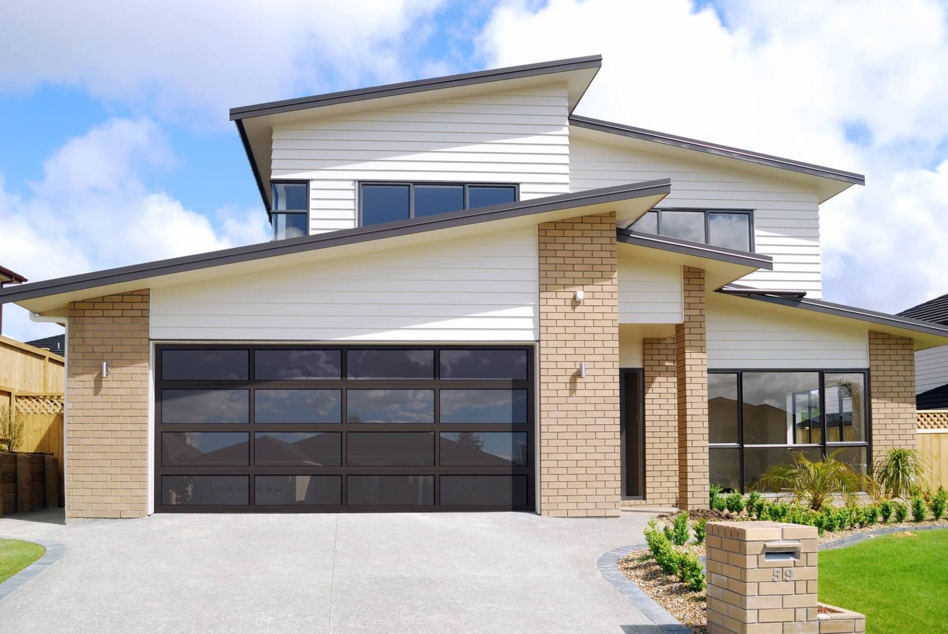 Full VIew Garage Door Modern Design