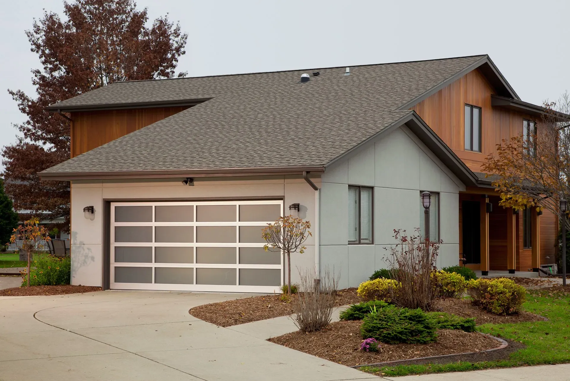 Full VIew Garage Door Clear Traditional