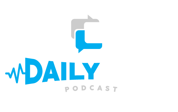 The daily JAM logo The daily JAM logo in white and light blue