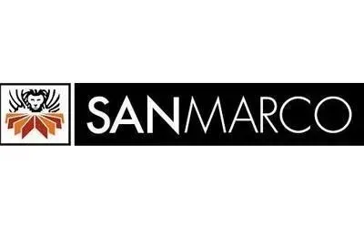 Logo di San Marco, raffigurante una figura simile a un leone con le ali e la scritta 