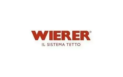 Logo Wierer con testo rosso su sfondo bianco. 