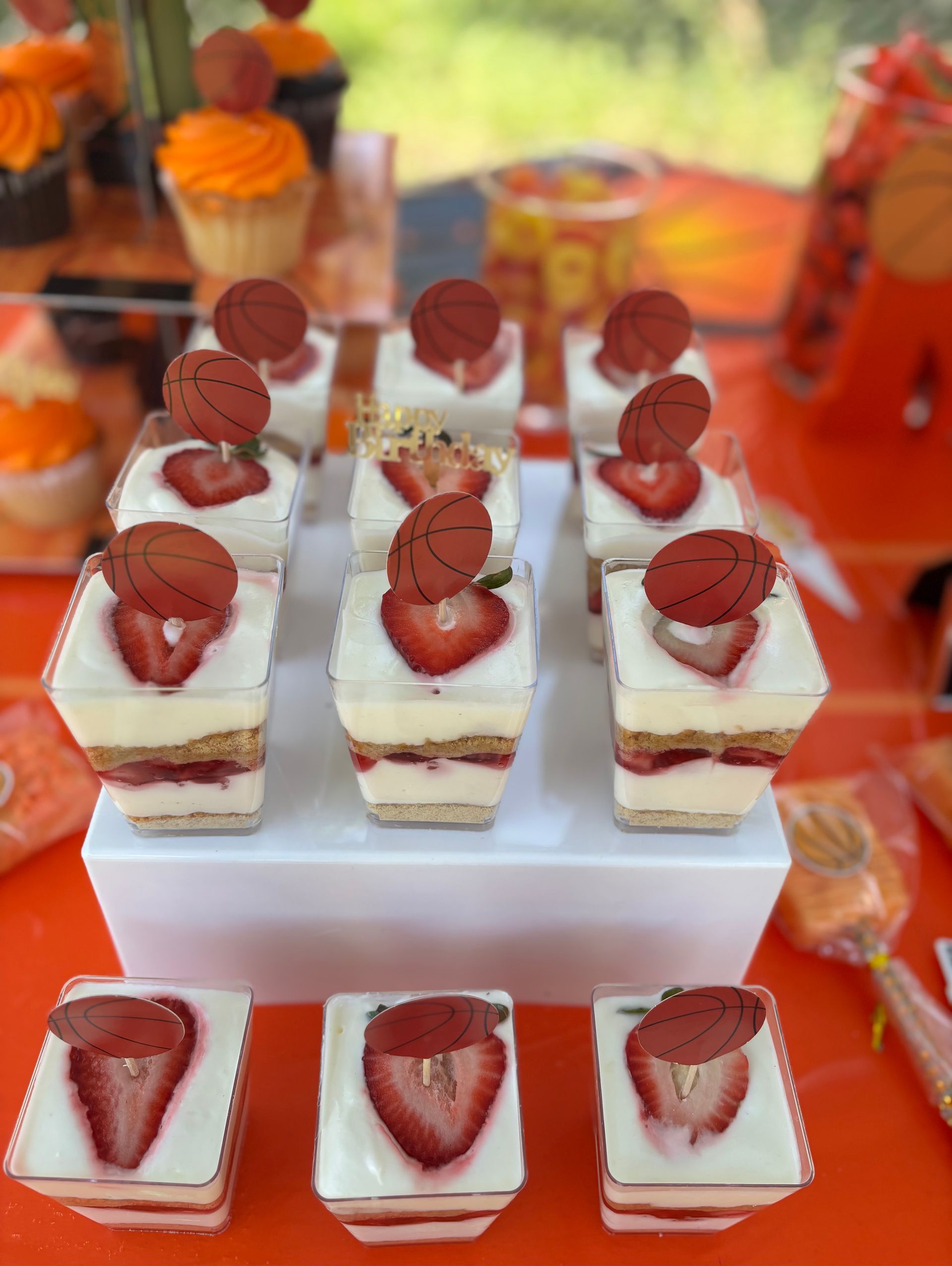 Strawberry crunch cheesecake shooters Oreo cheesecake shooters