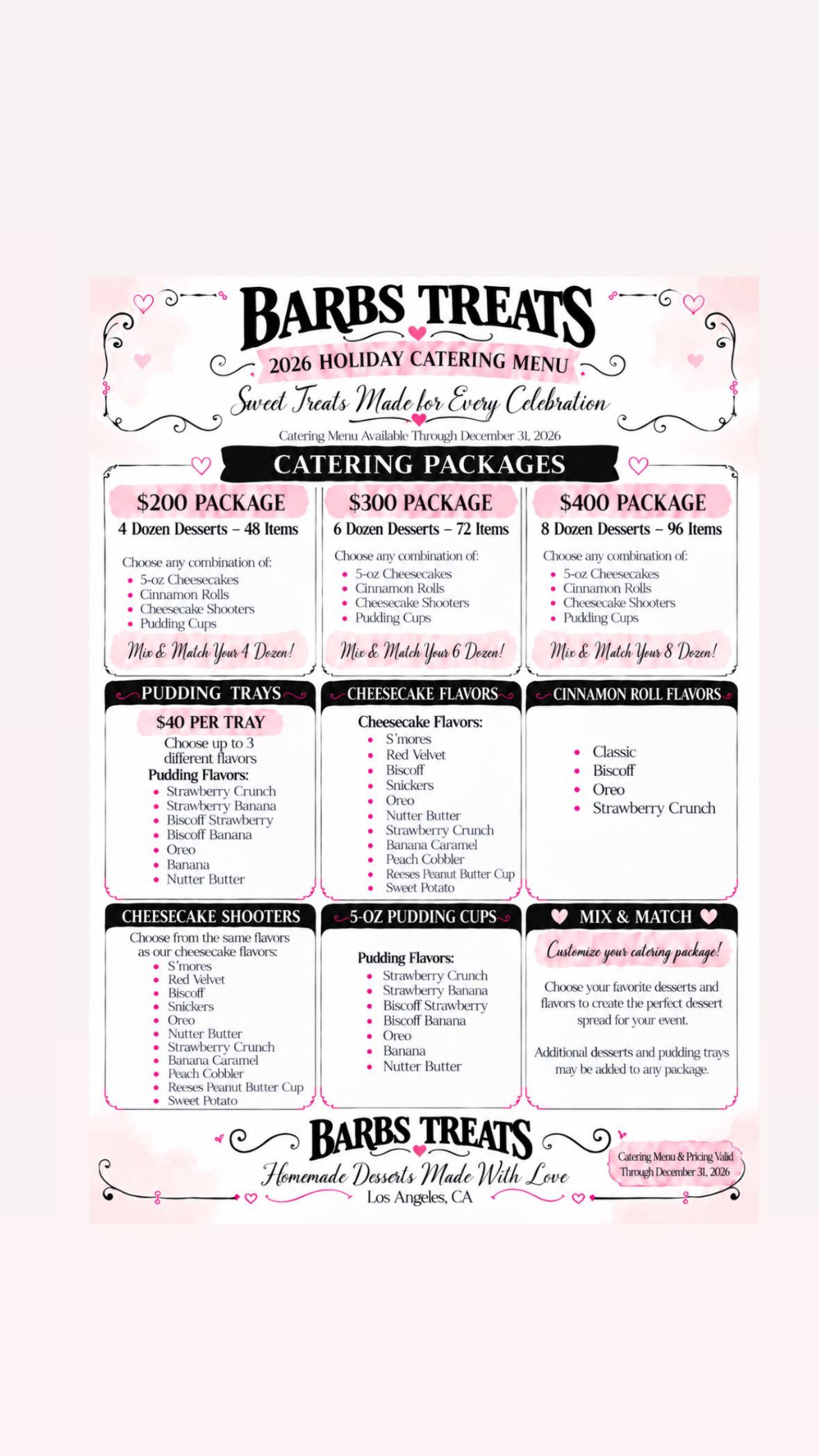 Catering Menu