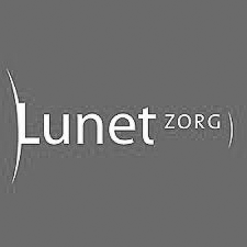 Het is een logo voor een bedrijf genaamd lunet zorg.