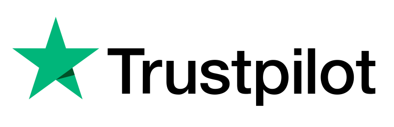 Trustpilot logo: green star icon and black text.